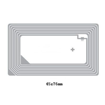 RFID 고전적이 ® 아이코드 SLI 칩과 85.5*54mm HF RFID 인레이 PET 재료