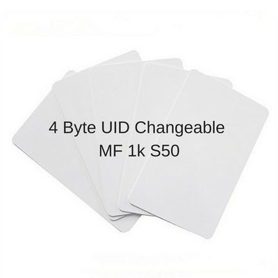 MF1k S50 MF4K S70 0개 블록 기록가능한 7 바이트 UID 변하기 쉬운 재쓰기 가능 RFID 카드 중국 마술 카드