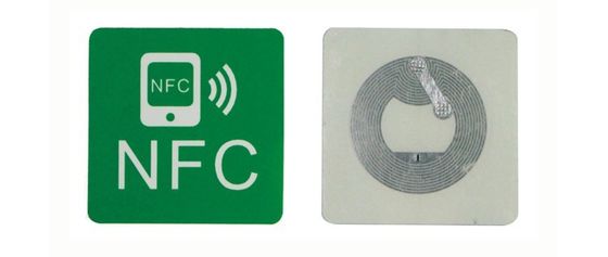 플라스틱 RFID 13.56 마하즈 순찰대 NFC 태그 스티커 라운드 방수